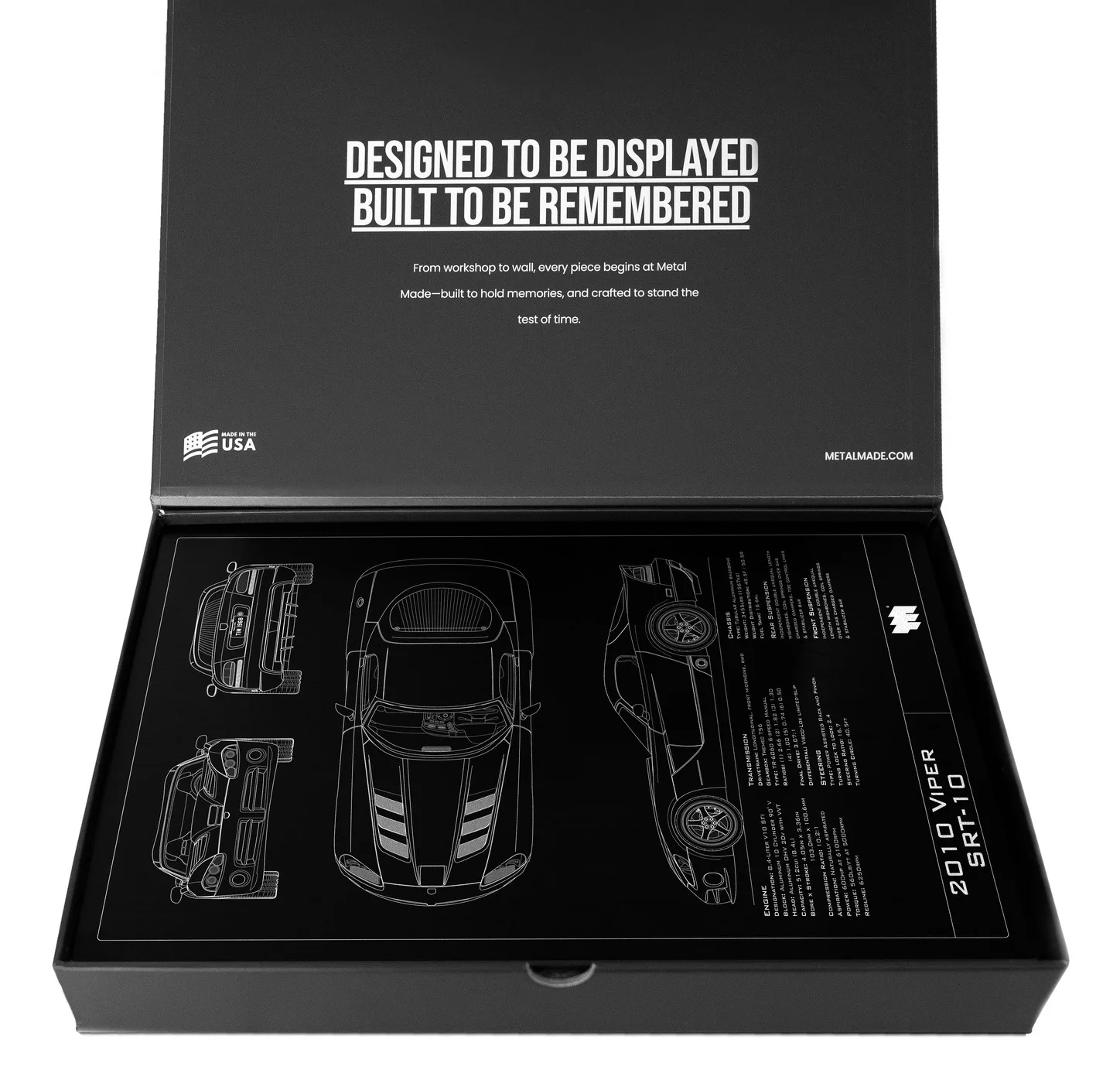 2010 Viper SRT-10, in the metal made gift box, portrait plate