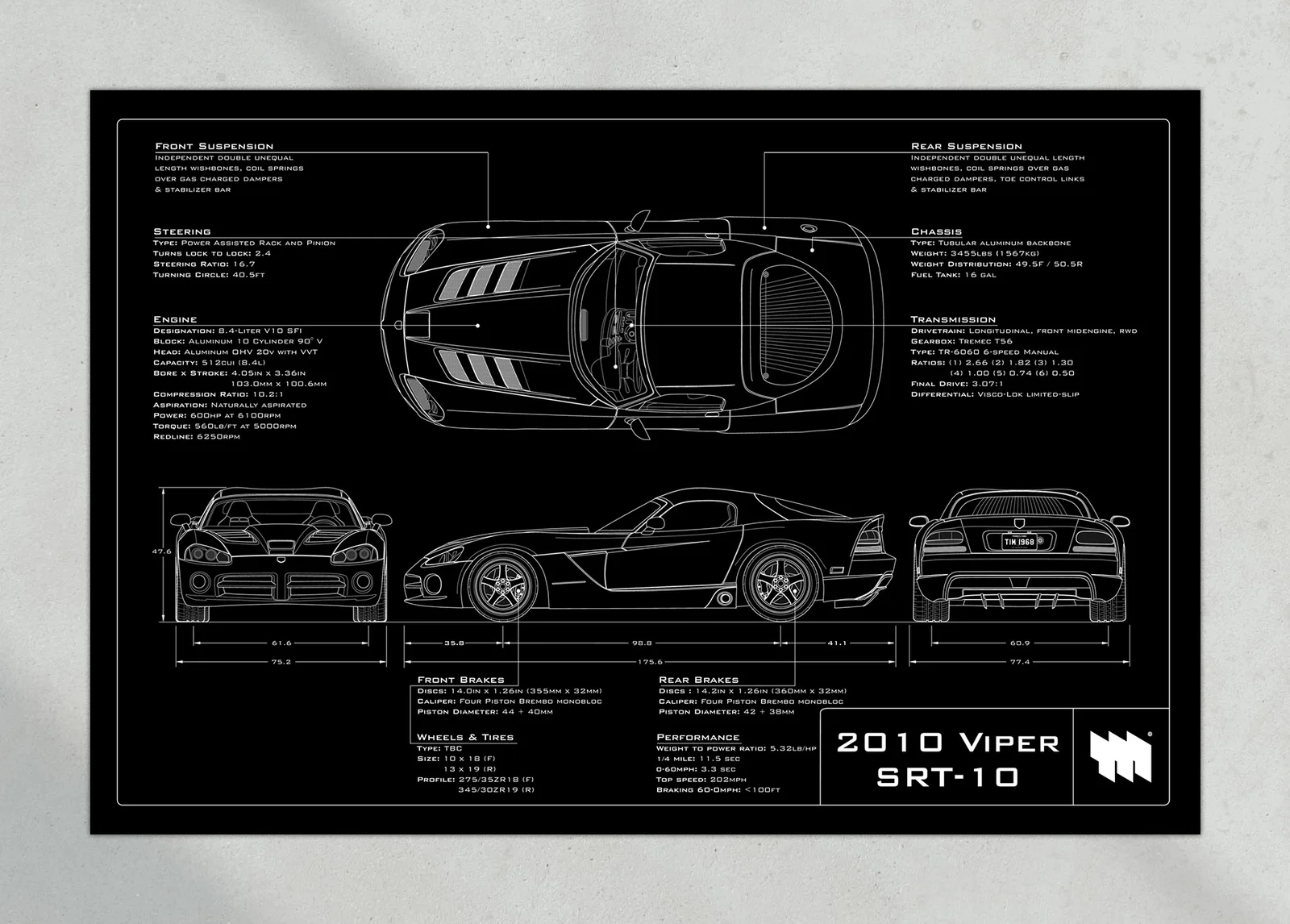 2010 Viper SRT-10, the print, landscape