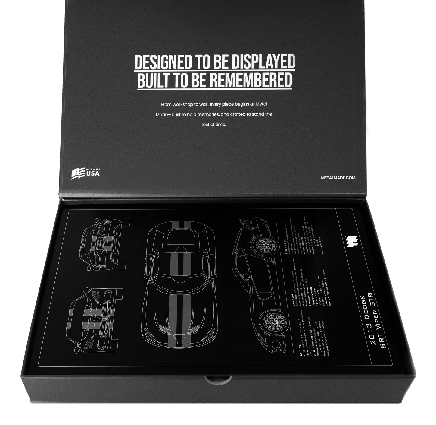 2013 Dodge SRT Viper GTS, in the metal made gift box, portrait plate