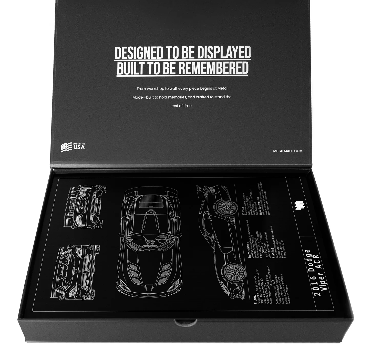 2016 Dodge Viper ACR, in the metal made gift box, portrait plate